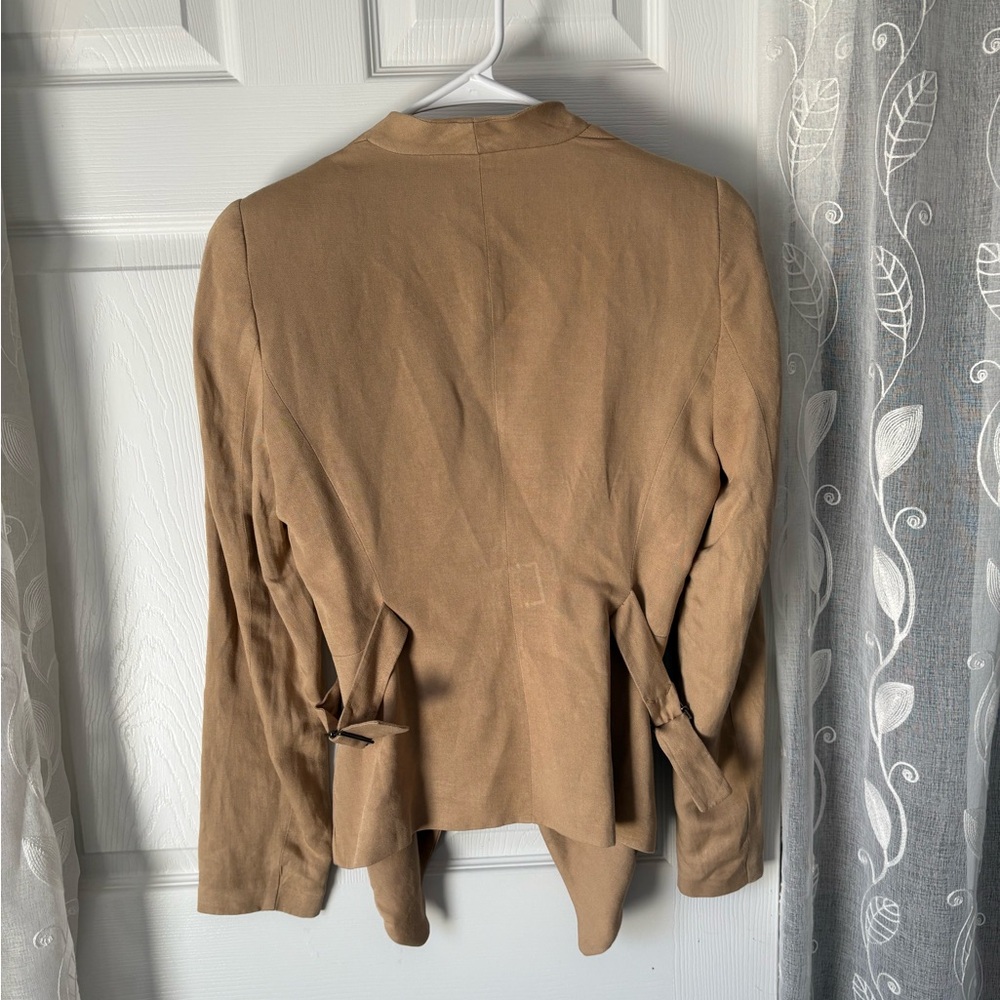 Zara Basic Cropped Open-Front Blazer Jacket Women… - image 6